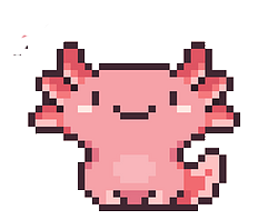 A friendly axolotl helper